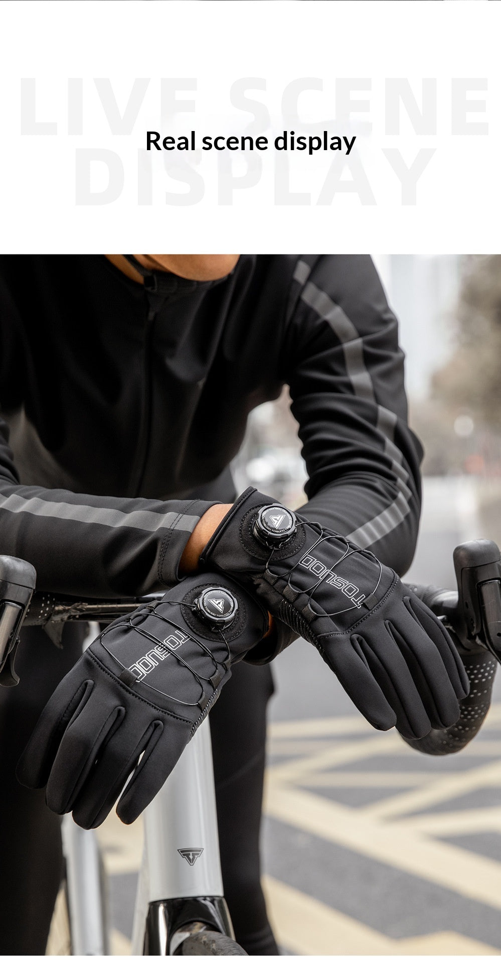 Experience the Ultimate Comfort with Windproof Long Finger Cycling Gloves