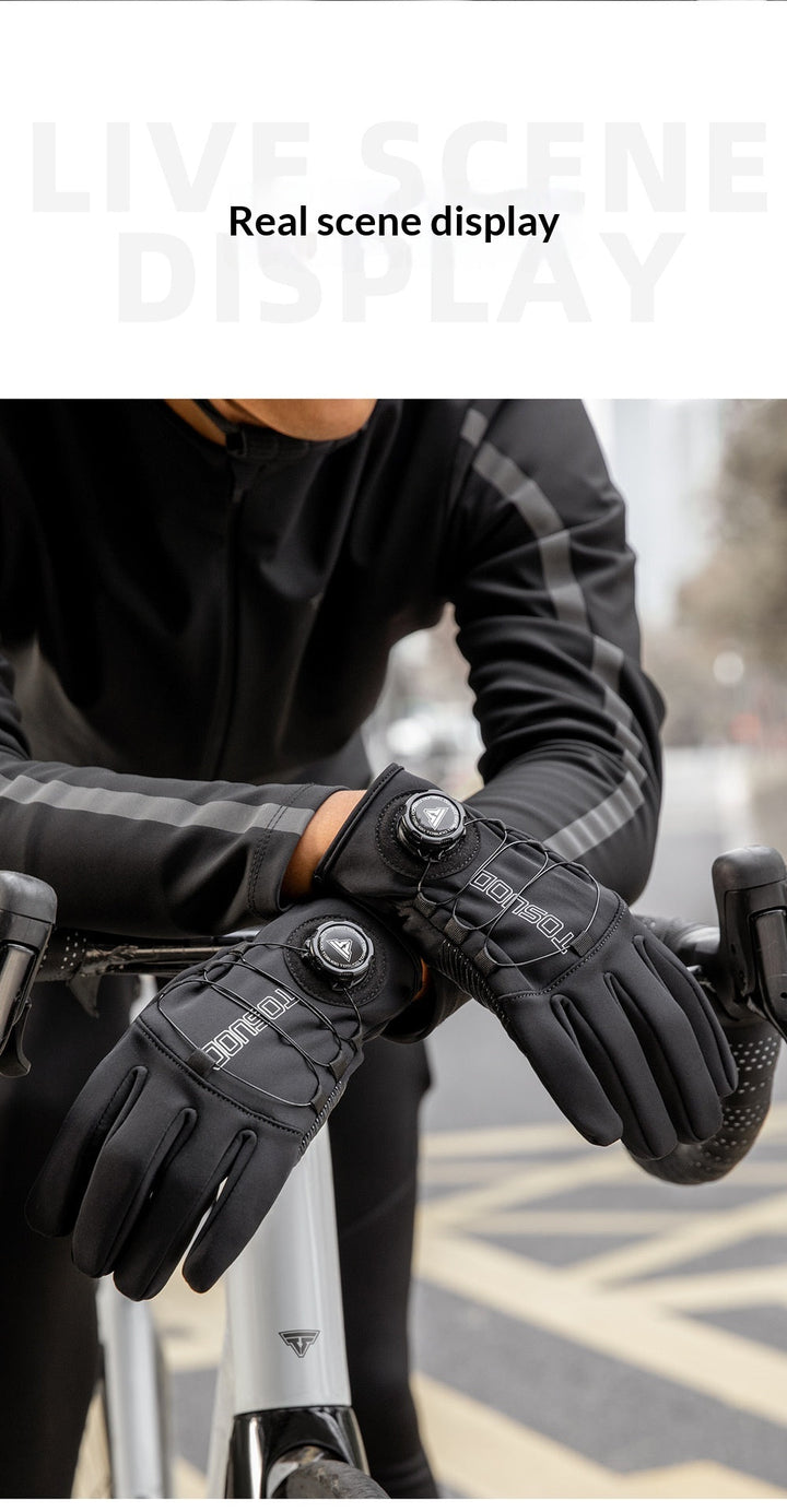 Experience the Ultimate Comfort with Windproof Long Finger Cycling Gloves