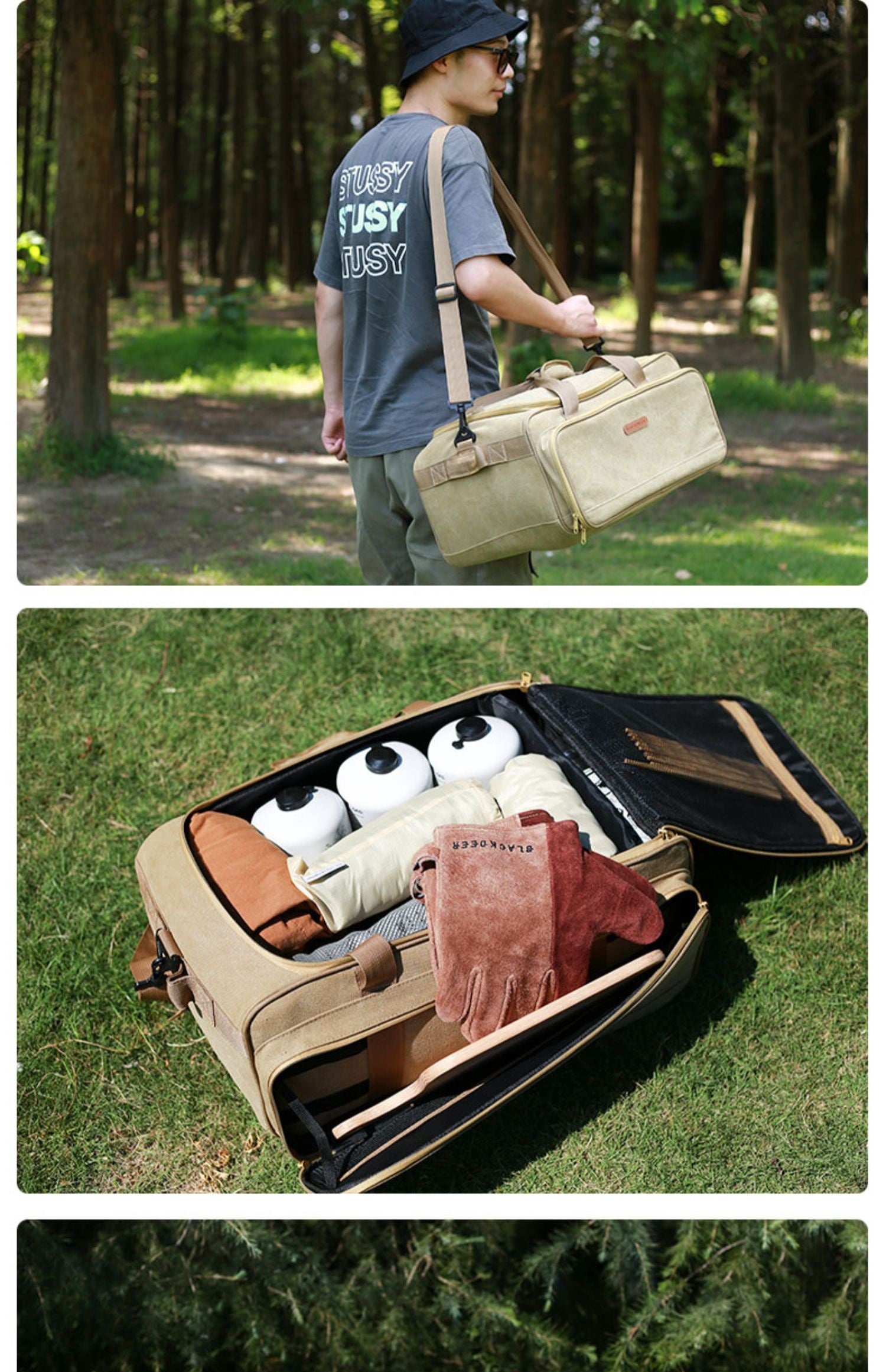Camping Stove And Cookware Set With Storage Bag
